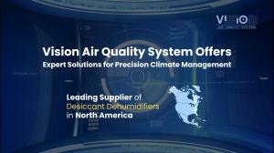 Vision Air Conditioning Trading Corp Dry room dehumidifier installed by Vision Air Conditioning in a Canadian battery manufacturing facility