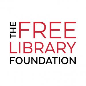 The logo of the Free Library Foundation, on a white background.