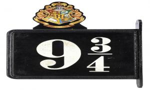 HARRY POTTER FRANCHISE (1997-2011) Platform 9 3/4 Sign est. $20,000 - $40,000