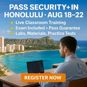 Upcoming Security+ course in Hawaii
