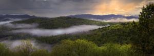 Blue Ridge Misty Mountain View