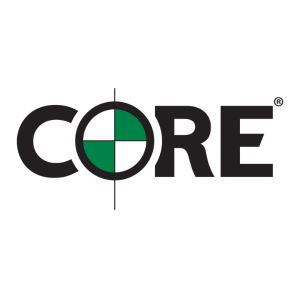 Logo for CORE Construction, a leading U.S. contractor delivering high-quality education, civic, and healthcare infrastructure while supporting community development across 13 major markets.