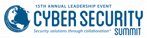 GLobe with Cyber Security Summit logo and web url