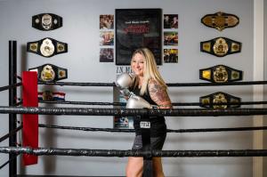 Christina Rondeau former Professional Fighter in the Boxing Ring