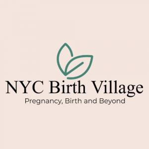 NYC Birth Village logo featuring stylized imagery representing community support and doula care