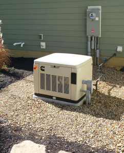 Installation of a Cummins RS20A home generator