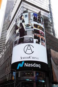 AmeriChina Group and Margaret Yang featured on Times Square billboard