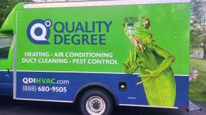 Quality Degree has unveiled a fresh design for its long-standing iguana mascot, now officially named Merv Quality Degree Van Service