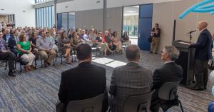 Career Impact Academy Ribbon Cutting Crowd