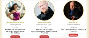 Course instructors of the Profitable Pro online course. Flyer: IWBA/Fire-Up Connect.