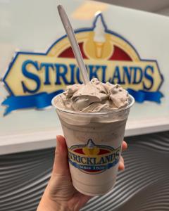 A photo of a Milkshake from Strickland's Ice Cream in Costa Mesa