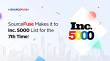 SourceFuse Makes it to Inc. 5000 for the Seventh Time in a Row