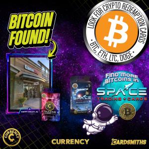 Multiple unclaimed BTC from Cardsmiths’ SPACE Series, available now at GameStop, Best Buy, Target, and Cardsmiths.com