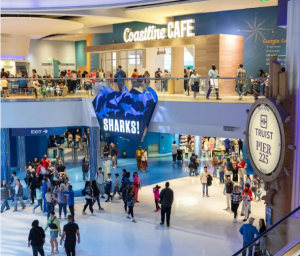 Interior of the Georgia Aquarium and Coastline Cafe