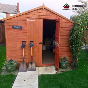 Small wooden garden sheds