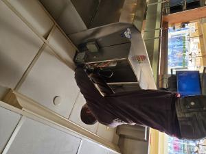 Filta Kleen Technician doing a exhaust hood repair at a local NYC restaurant
