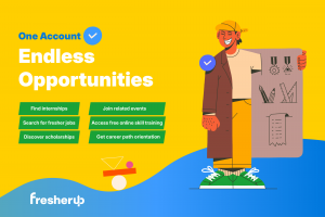 One account. Endless options. Discover and apply for internships, entry‑level roles, new‑grad jobs, and scholarships.