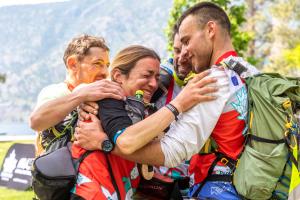 Celebrations on the finish line at Expedition Canada