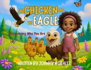 Las Vegas author Johnny Morales announces the release of his debut children’s book, The Chicken and the Eagle children’s book, a heartwarming and faith-inspired story that helps children embrace their true identity and believe in their God-given potential The Chicken and the Eagle children’s book cover featuring a young girl, eagle, and chickens with the tagline Made to Soar.