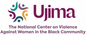 logo for nonprofit Ujima, The National Center for Violence Against Women in the Black Community