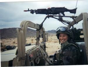 Hillary Boyce in the Army