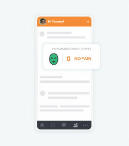 Prescribe FIT PACE Mobile App with 0 on Pain Survey