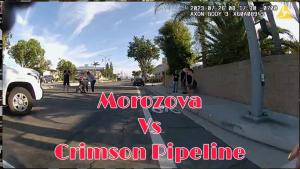 The Law Offices of Brian J. Breiter, LLP announced today that their client, Emmina Morozova, is preparing for trial this September in her case against Crimson Pipeline, LLC, Crimson Midstream, LLC, and their driver Jacob Allen (Los Angeles Superior Court Case No Body camera footage from July 26, 2023, showing 83-year-old Emmina Morozova lying injured in a La Mirada crosswalk after being struck by a Crimson Pipeline truck, with bystanders rushing to help.