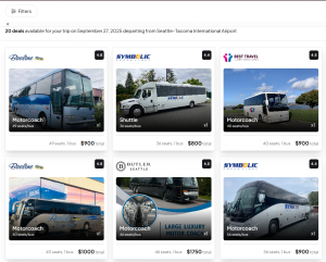 Example image of Buslane's search result page