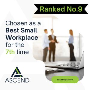 Ascend Ranks #9 as a Fortune Best Small Workplace