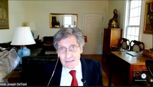Ambassador Joseph DeTrani, former Senior Advisor to the Director of National Intelligence and U.S. Special Envoy for Six-Party Talks with North Korea, speaking at the NCRI-US conference on snapback of UN sanctions on Iran, August 28, 2025