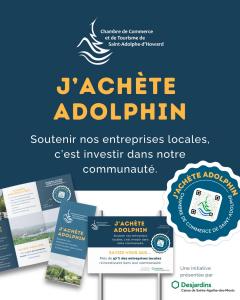 Materiel promotionnel J'achète Adolphin
