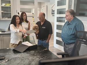 Angela Giachetti, Maritza Benitez, Chuck Halberg, Jeff Perlman