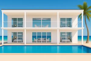 Modern 1,600 sq. ft. prefab homes offer hurricane resilience, rapid one-day installation, and global shipping at a fraction of traditional construction costs Front photo of Lux Prefab home