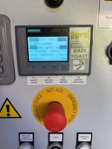 EASYTOAST Bedienpanel mit Siemens-SPS, 4-Punkt-Waage und Kerntemperatur-Regelung