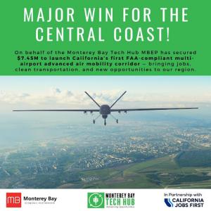 MBEP Secures Nearly $7.5 Million to Develop AAM Flight Corridor Network