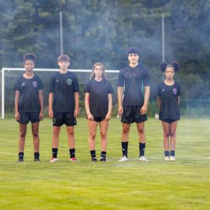CFA players showcasing new jerseys