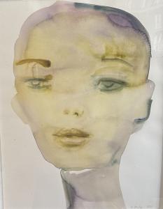 Kim McCarty, Sea Green, 2018, watercolor on paper, 19 x 15 inches