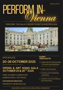 Perform in Vienna-audition invitation
