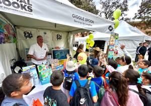 Giggle Spoon at LA Times Festival of Books April 2025