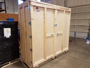 Custom crating and return shipping for robotics, tech, and delicate trade show equipment in Phoenix.