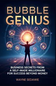 Bubble Genius: Business Secrets from a Self-Made Millionaire for Success Beyond Money is an inspiring guide from entrepreneur Wayne Sedawie, who built a multi-million-dollar empire from the ground up. In this powerful book, Wayne reveals his signature “Bu