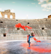 Agron Hoti Unveils Everflow, One of the Largest Paintings in History, at Tirana’s National Stadium