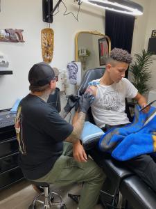 Elvis Tattoo Shop Introduces EU REACH-Compliant Inks and Spot-Testing 13 Jason “Elvis” Martin tattooing a client at Elvis Tattoo Shop, Hendersonville TN.