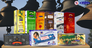 Satya Incense offers a wide range of fragrances including Nag Champa, Super Hit, White Sage, Dragon’s Blood, Palo Santo, and Natural.
