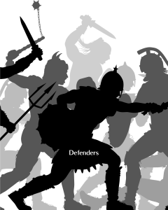Illustration of defenders protecting a castle from attack, representing the human immune system’s role in guarding the body against biological stressors.