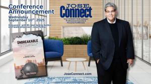 man standing in office book highloighted announcing a conference about the book