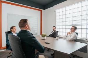 The Hendriks Team during a meeting in their office