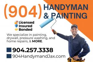 Branded 904 House Painters van parked in Ponte Vedra, representing local house painting services.