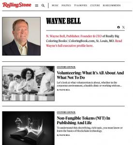 N. Wayne Bell Publisher, Author & Member Rolling Stone Culture Council