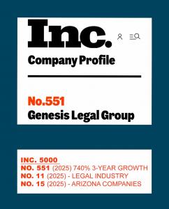 No. 551 (2025) 740% 3-Year Growth | Genesis Legal Group | Family Law & Divorce Lawyers